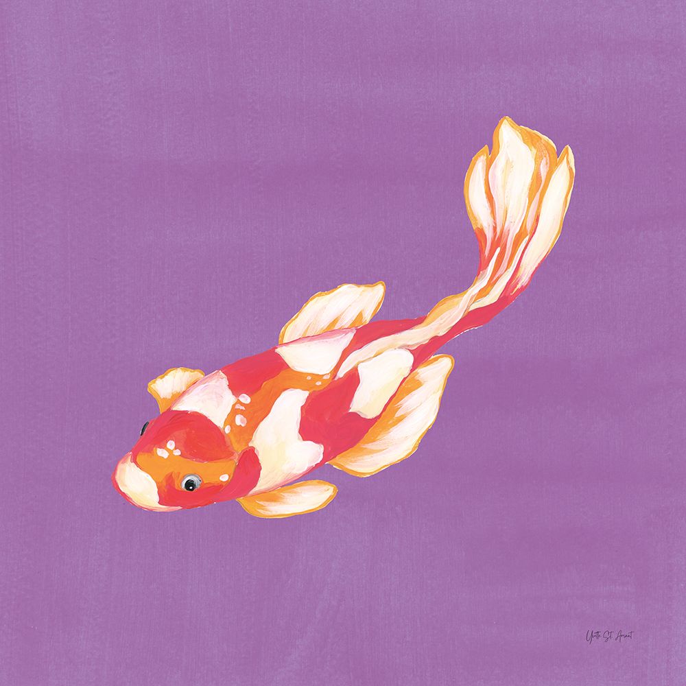 Colorful Koi IV art print by Yvette St. Amant for $57.95 CAD