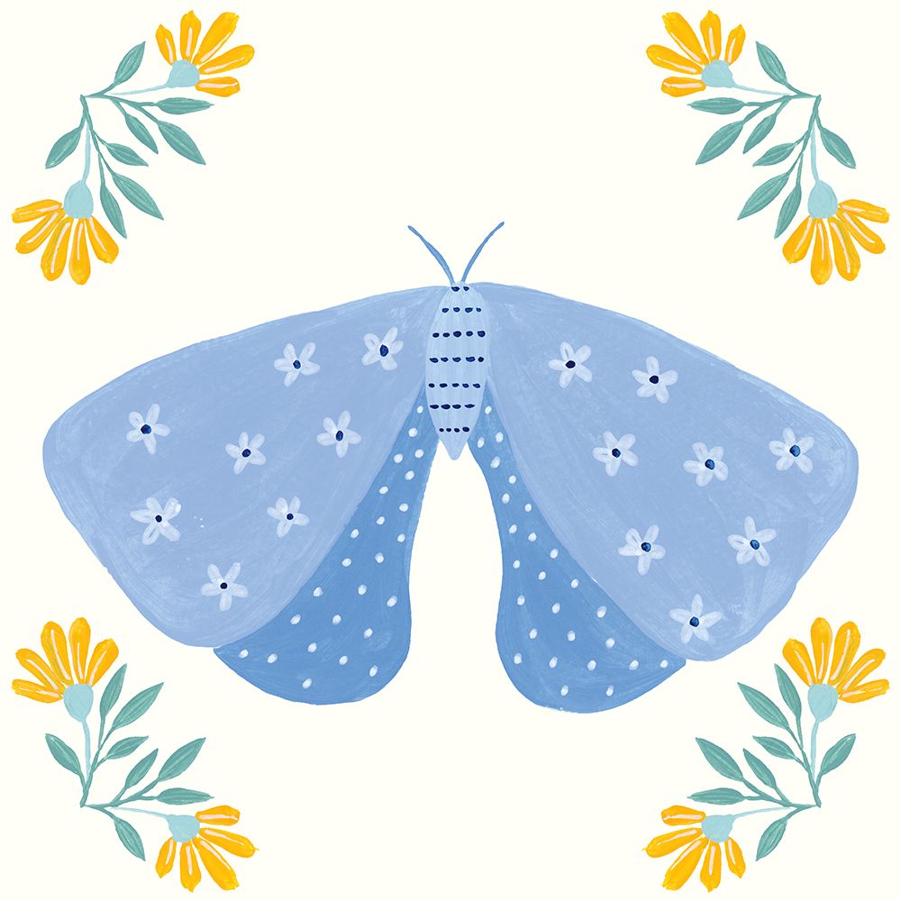 Folk Butterfly V art print by Yvette St. Amant for $57.95 CAD