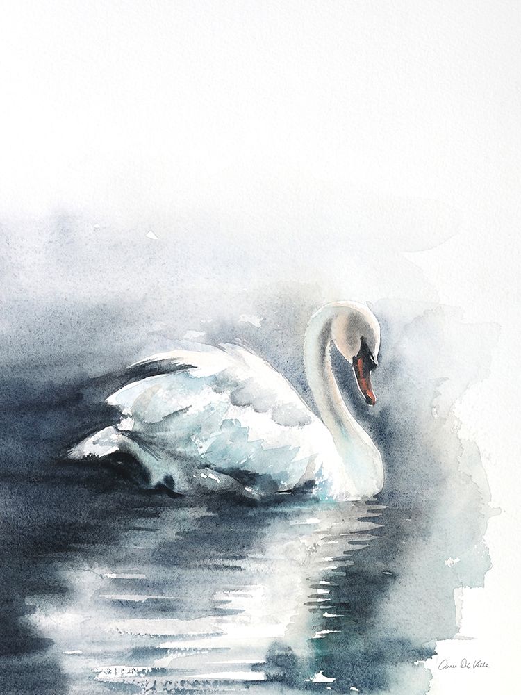 Moonlit Swan art print by Aimee Del Valle for $57.95 CAD