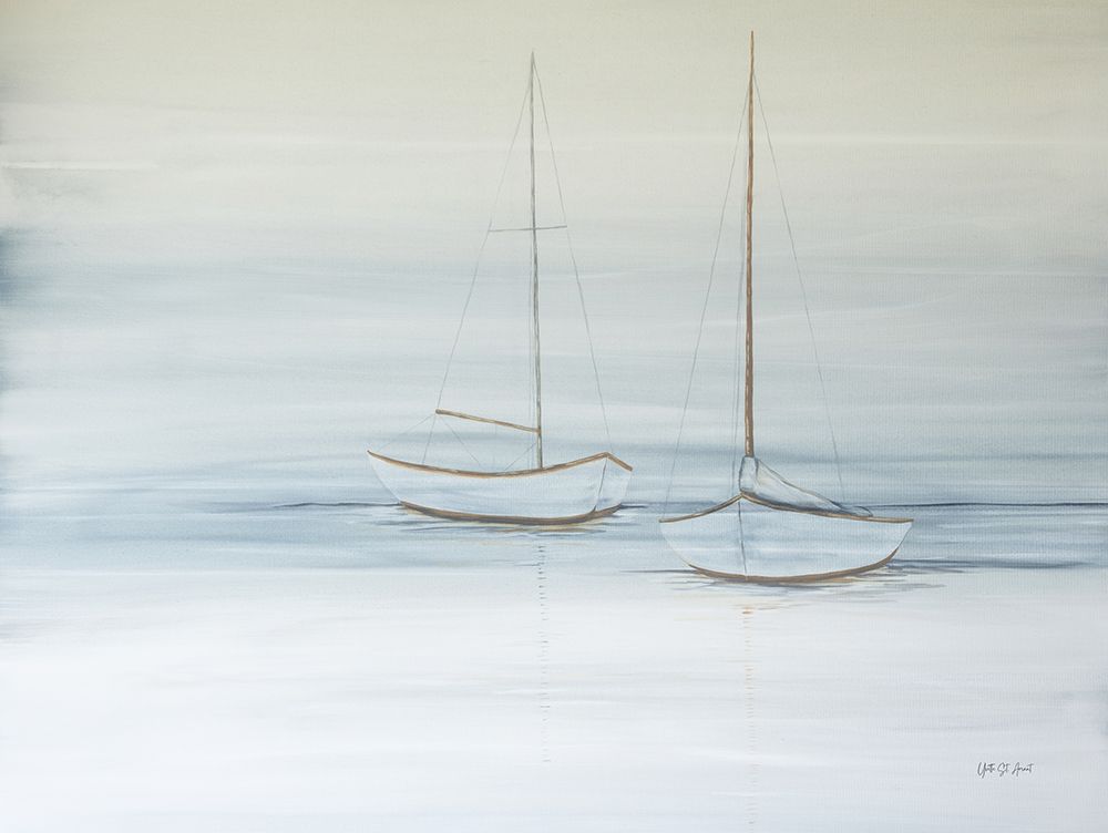 Two Sails at Rest Soft art print by Yvette St. Amant for $57.95 CAD