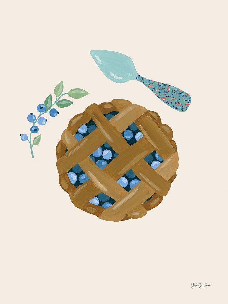 Baking with Blueberries III art print by Yvette St. Amant for $57.95 CAD