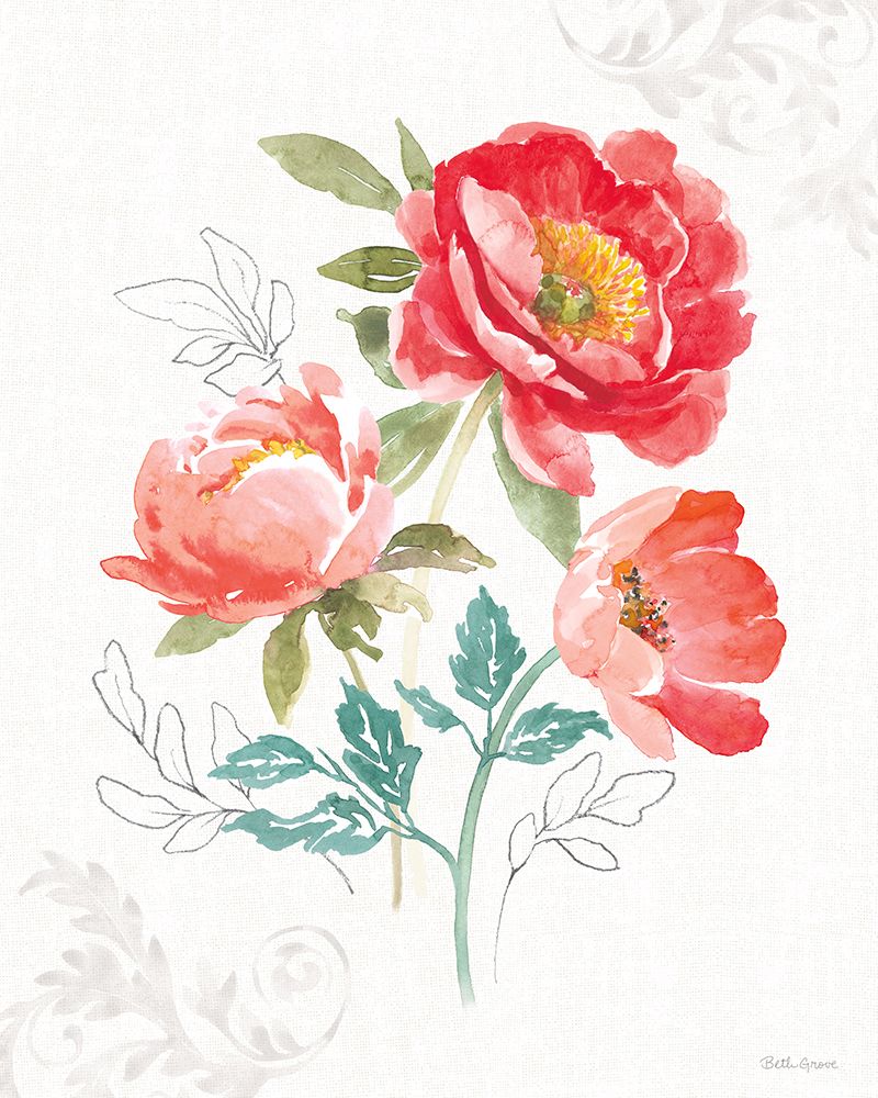 Sunny Bouquets III art print by Beth Grove for $57.95 CAD