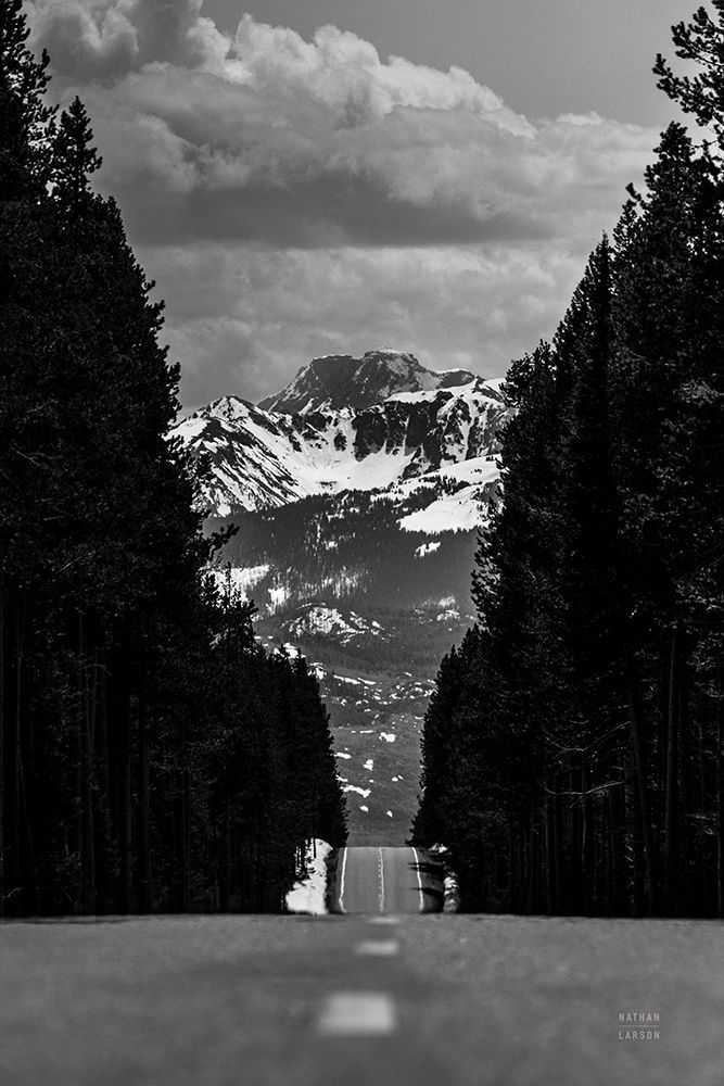 Driving into the Tetons art print by Nathan Larson for $57.95 CAD