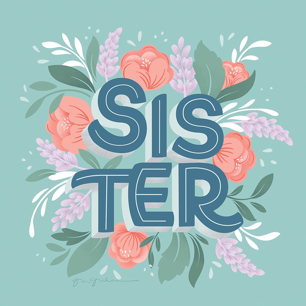 Sister art print by Gia Graham for $57.95 CAD