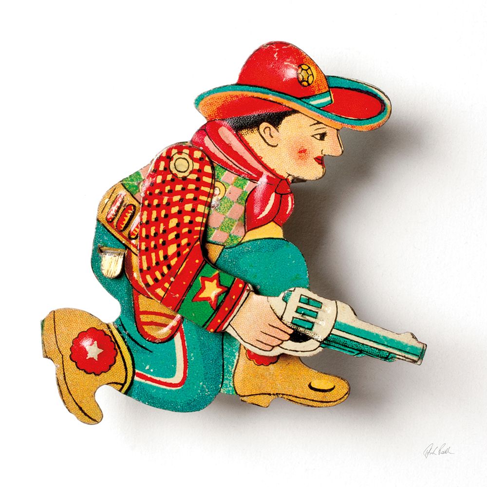 Vintage Cowboy I art print by Deborah Revell for $57.95 CAD
