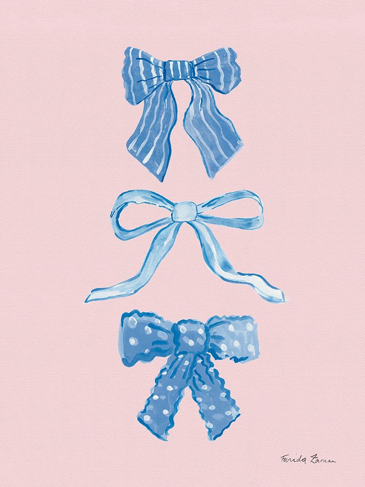 Pretty Bows I art print by Farida Zaman for $57.95 CAD
