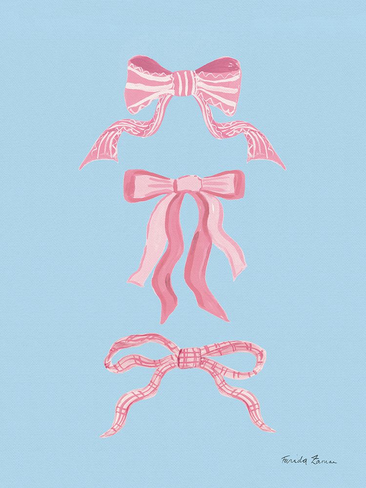 Pretty Bows II art print by Farida Zaman for $57.95 CAD