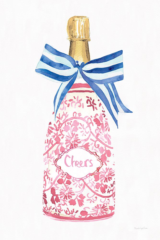 Flirty Champagne I art print by Mercedes Lopez Charro for $57.95 CAD