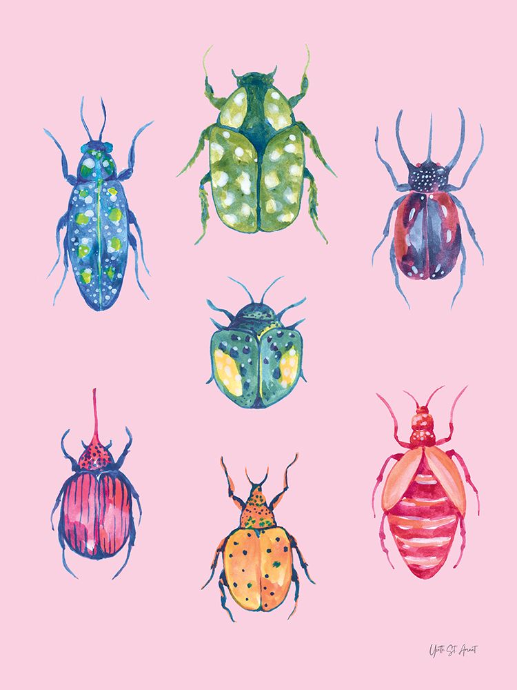Beetle Chart Bright art print by Yvette St. Amant for $57.95 CAD