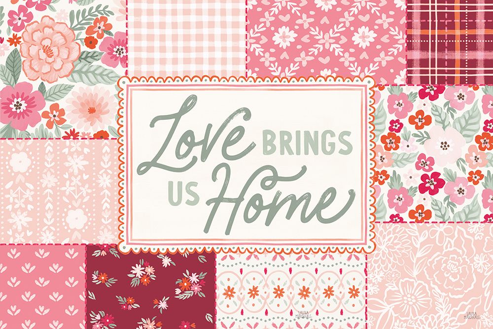 Blooming Hearts I art print by Laura Marshall for $57.95 CAD