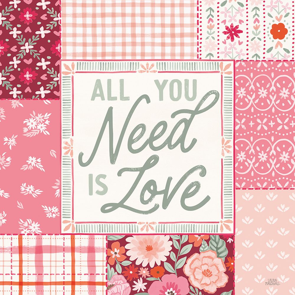 Blooming Hearts II art print by Laura Marshall for $57.95 CAD
