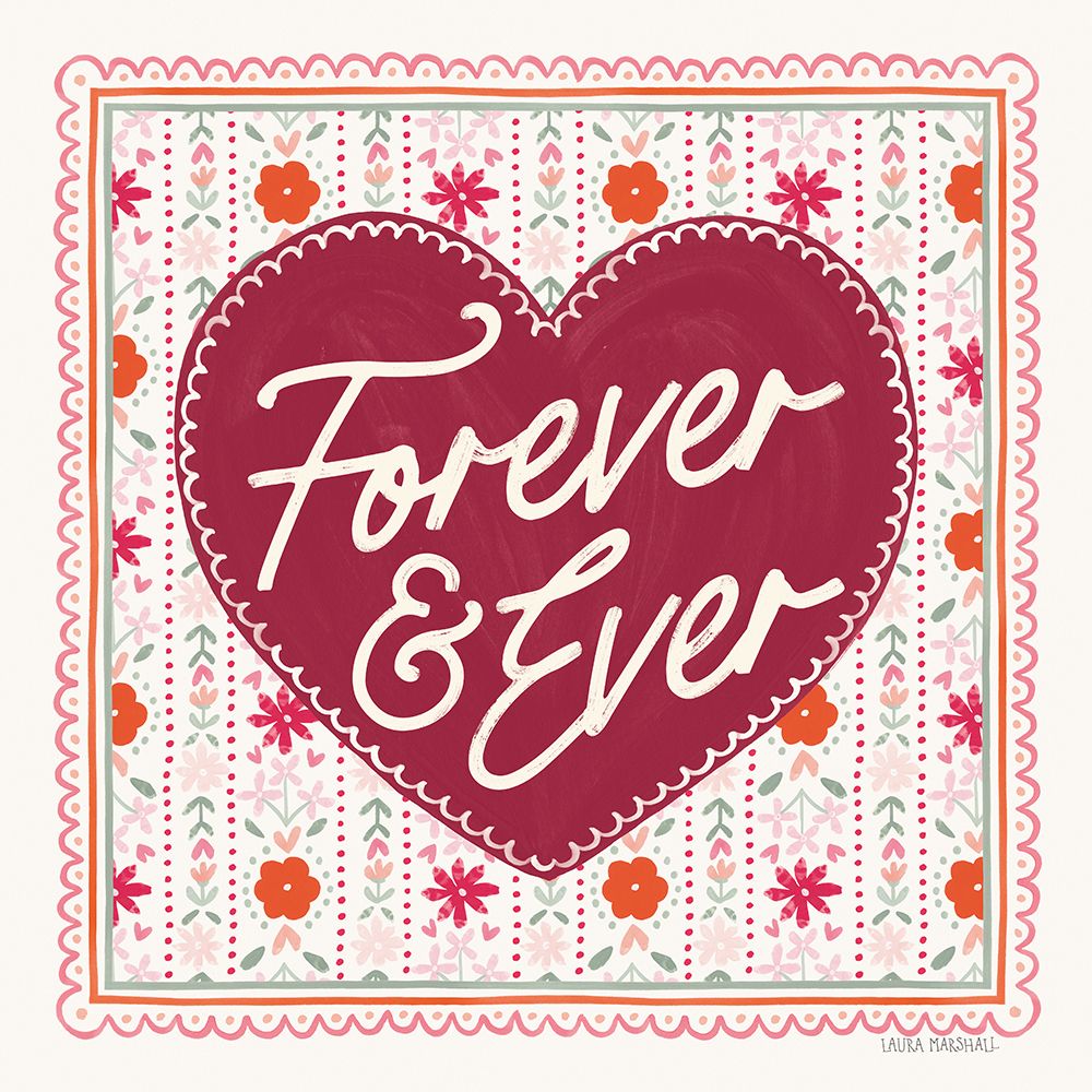 Blooming Hearts IV art print by Laura Marshall for $57.95 CAD