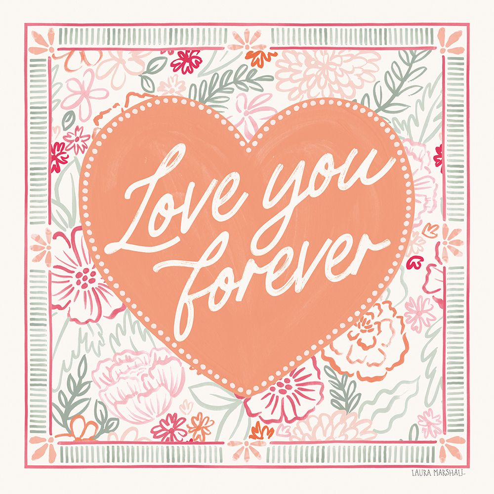 Blooming Hearts V art print by Laura Marshall for $57.95 CAD