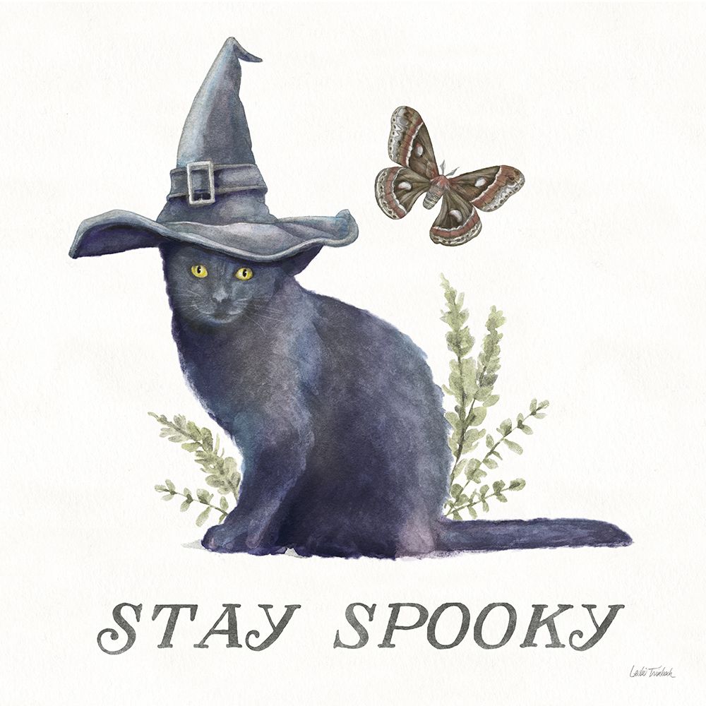 Spooky Halloween III Color art print by Leslie Trimbach for $57.95 CAD