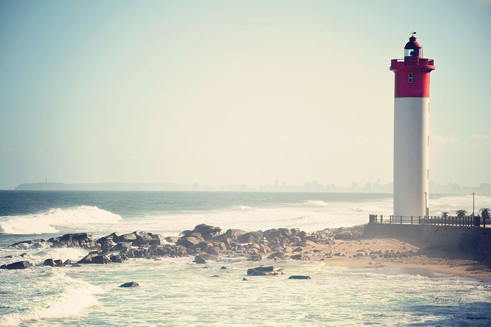 Umhlanga Lighthouse art print by Sharon Vardy for $57.95 CAD