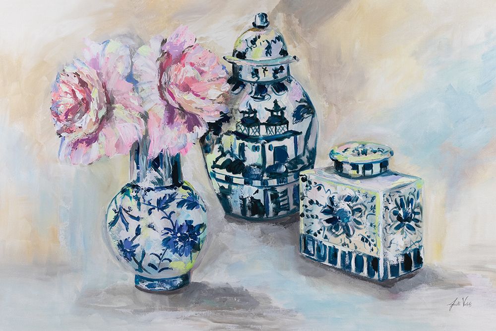 Peony Play art print by Jeanette Vertentes for $57.95 CAD