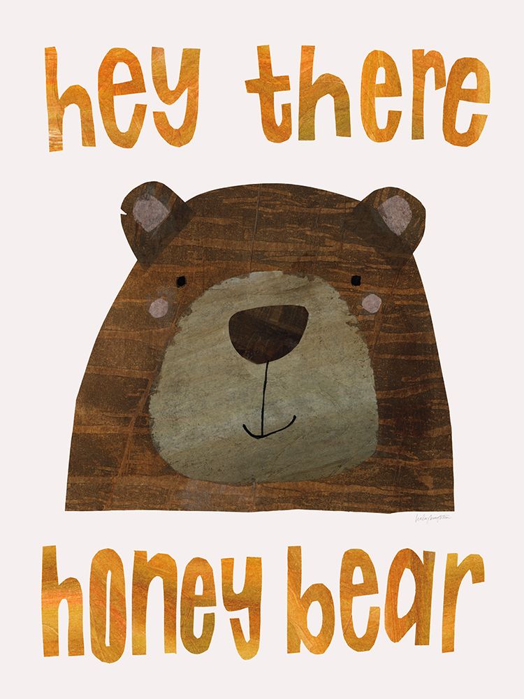 Hey There Honey Bear art print by Haley Knighten for $57.95 CAD