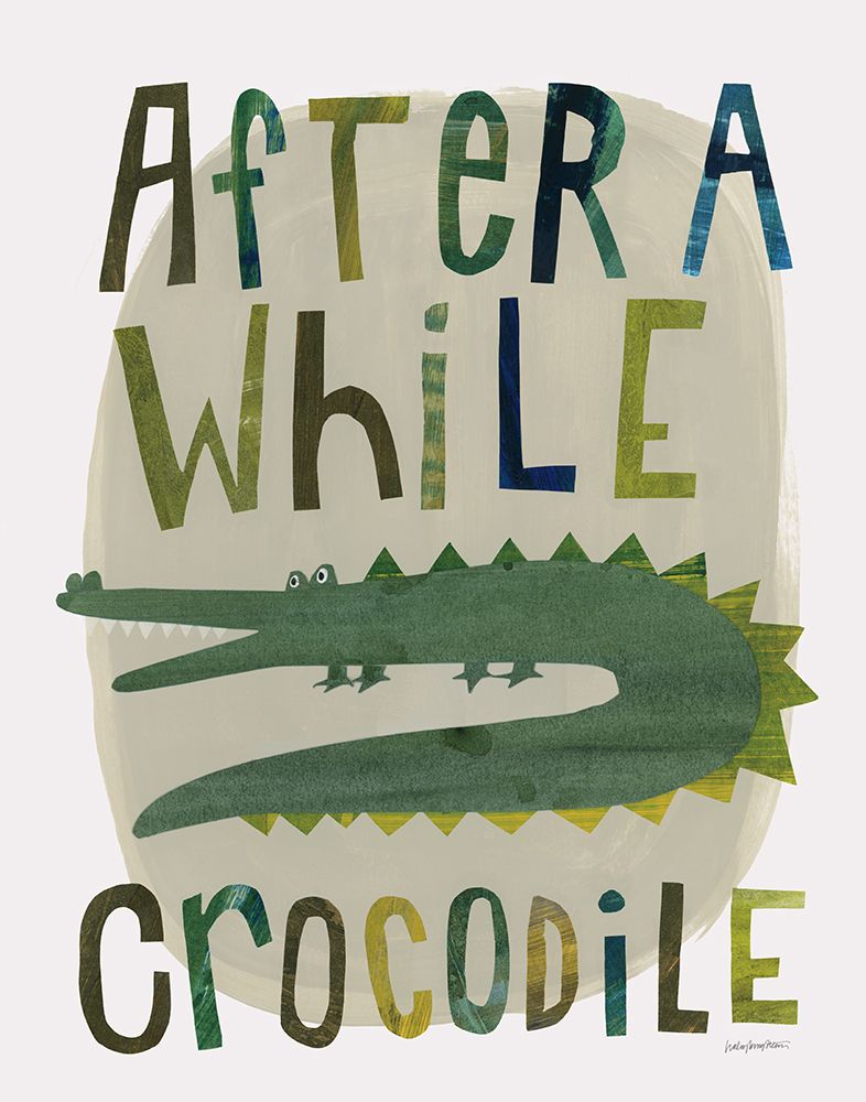 Crocodile_Print art print by Haley Knighten for $57.95 CAD