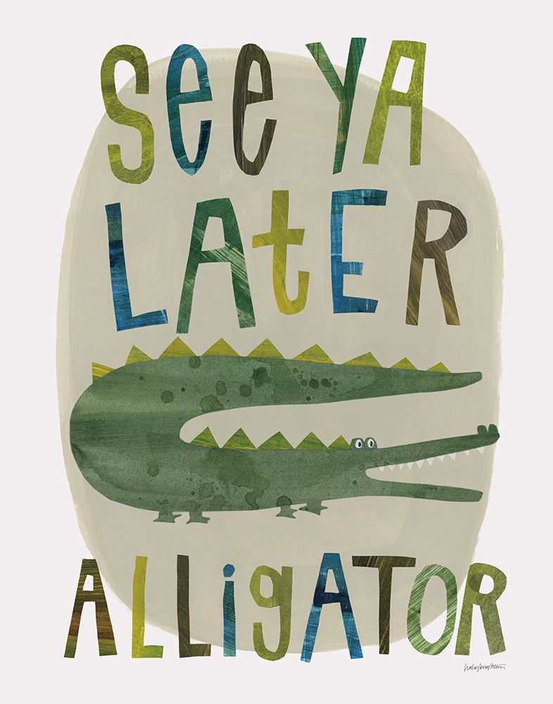 Alligator_Print art print by Haley Knighten for $57.95 CAD