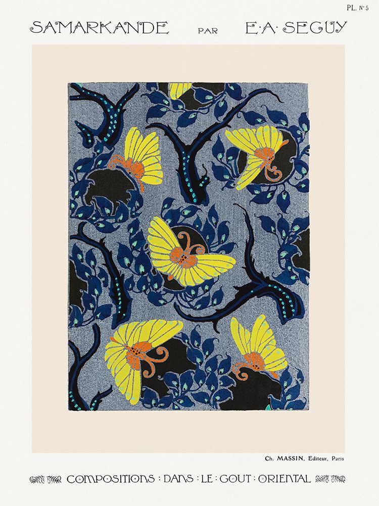 Vintage Pochoir Poster I art print by Public Domain for $57.95 CAD