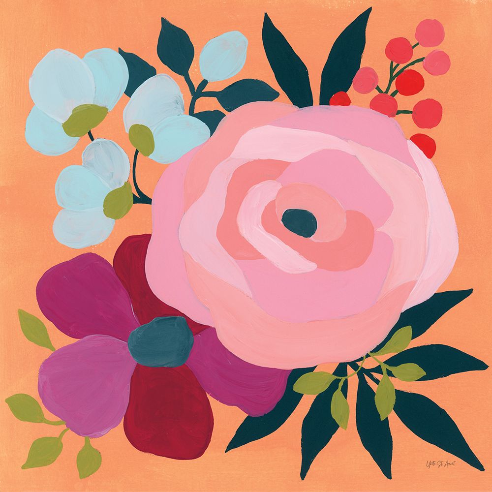 Pretty Florals II art print by Yvette St. Amant for $57.95 CAD