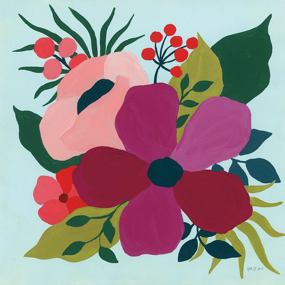 Pretty Florals III art print by Yvette St. Amant for $57.95 CAD