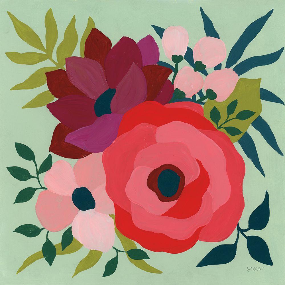 Pretty Florals IV art print by Yvette St. Amant for $57.95 CAD