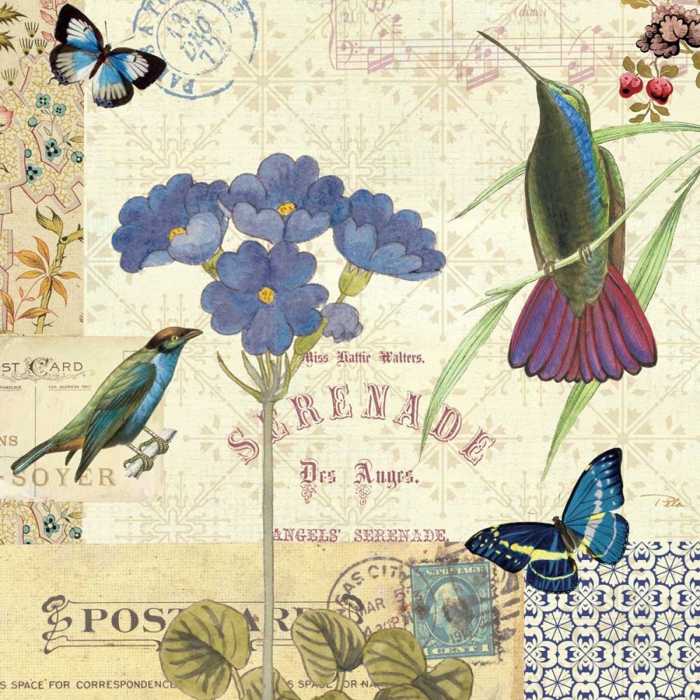 Blue Notes II art print by Pela for $57.95 CAD