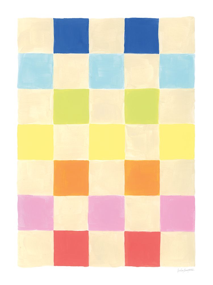 Sunny Side Blocks art print by Haley Knighten for $57.95 CAD