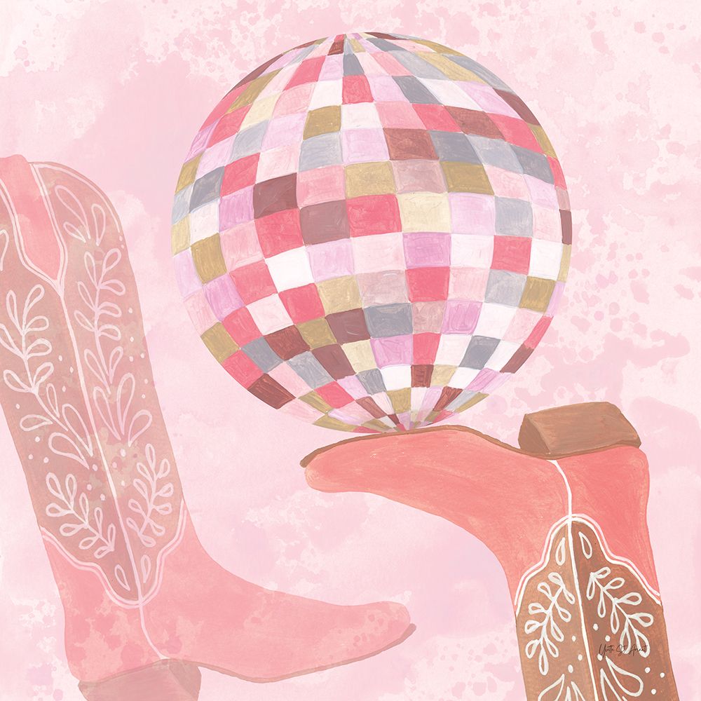 Disco Cowgirl IV art print by Yvette St. Amant for $57.95 CAD