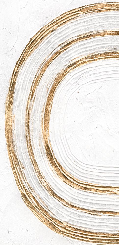 White on White gold lines art print by Chris Paschke for $57.95 CAD