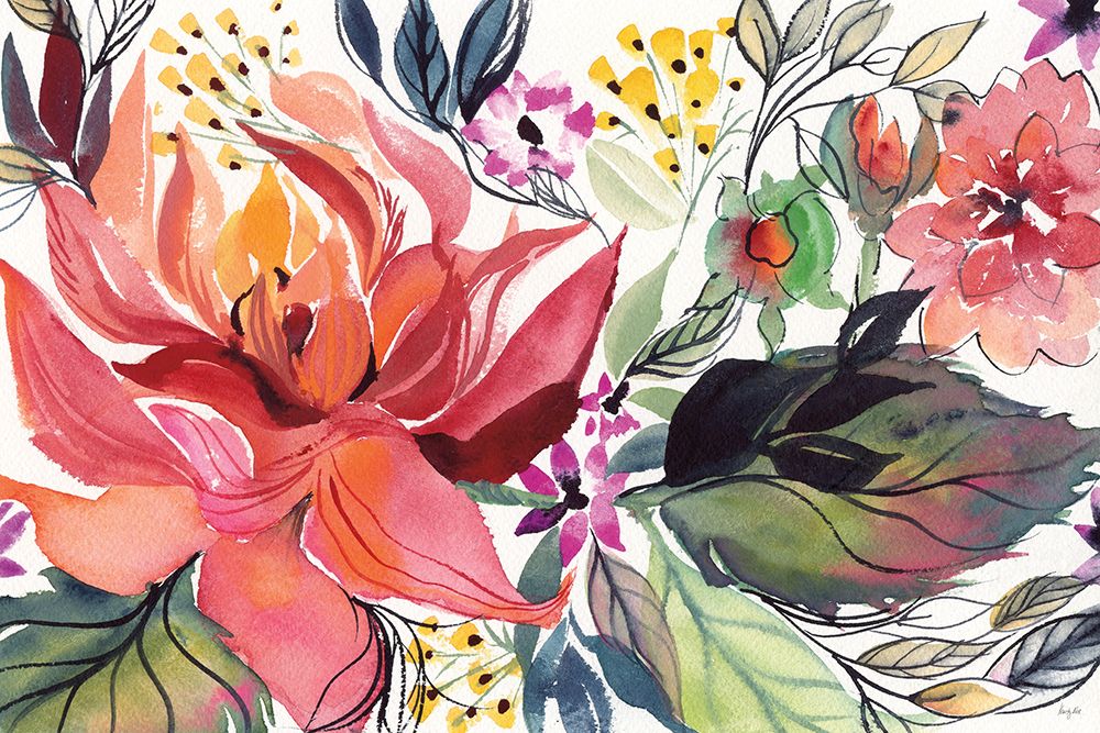 Flame Floral art print by Kristy Rice for $57.95 CAD
