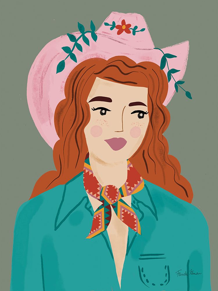 Cowgirl I art print by Farida Zaman for $57.95 CAD