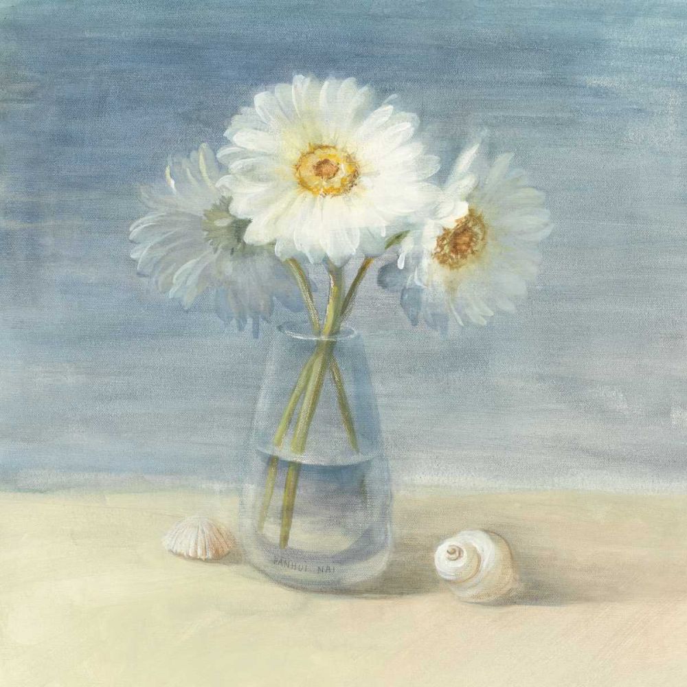 Daisies and Shells - Wag art print by Danhui Nai for $57.95 CAD