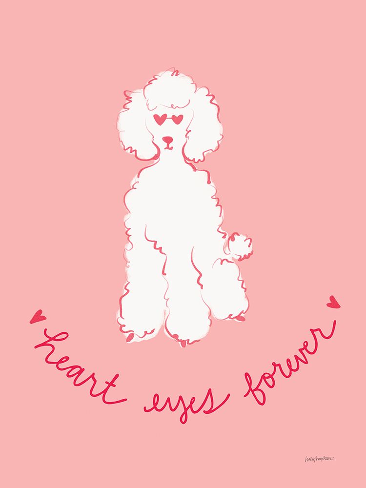 Heart Eyes Poodle art print by Haley Knighten for $57.95 CAD