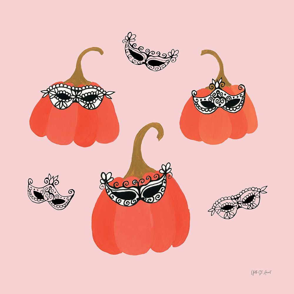 Masquerade Pumpkins art print by Yvette St. Amant for $57.95 CAD