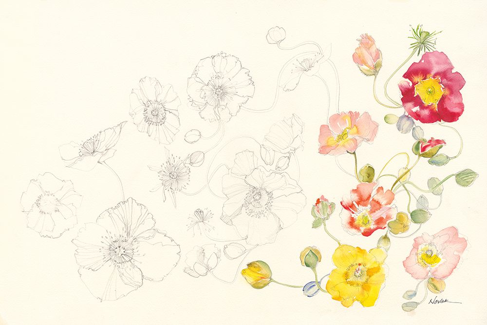 Floral Elements art print by Shirley Novak for $57.95 CAD
