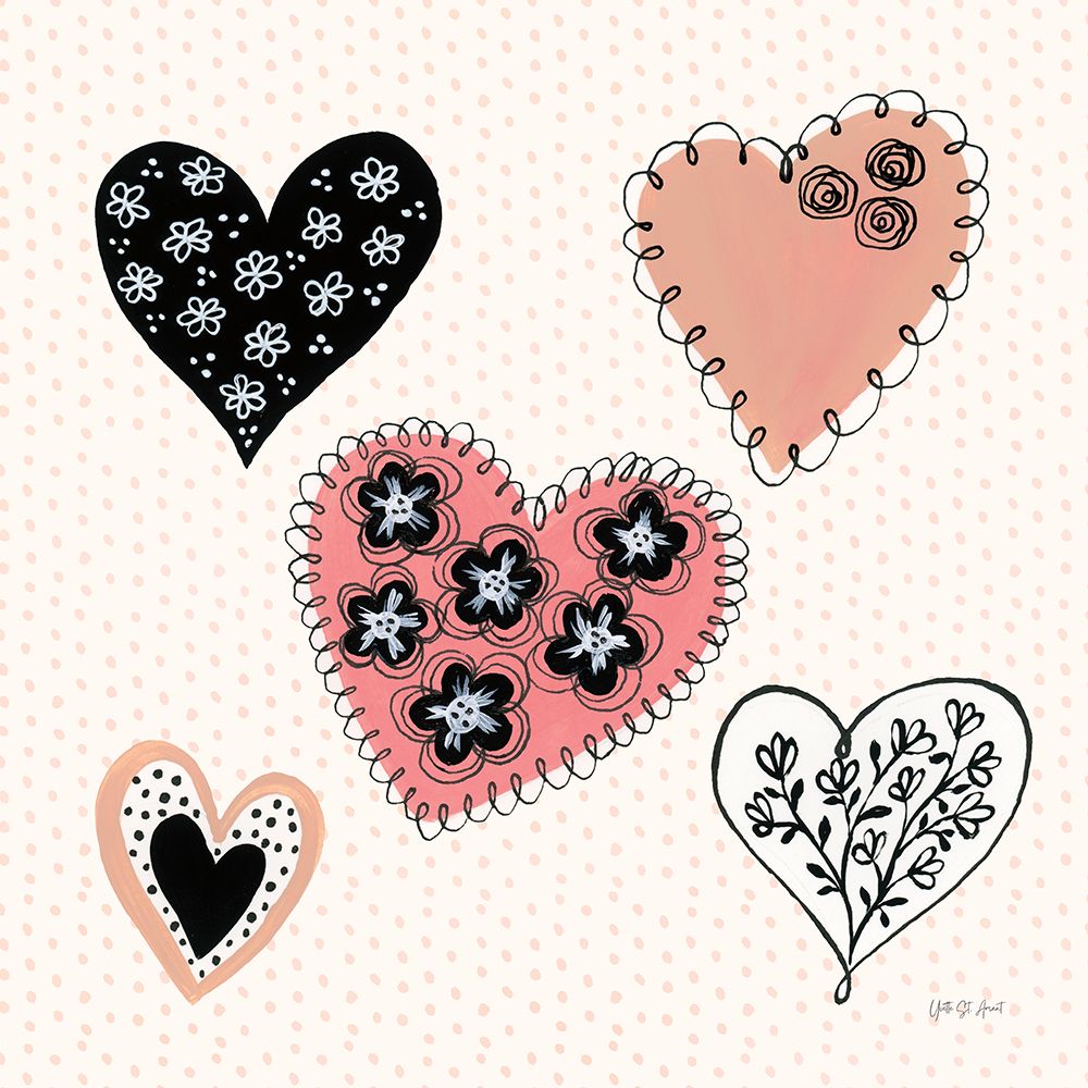 Floral Hearts art print by Yvette St. Amant for $57.95 CAD