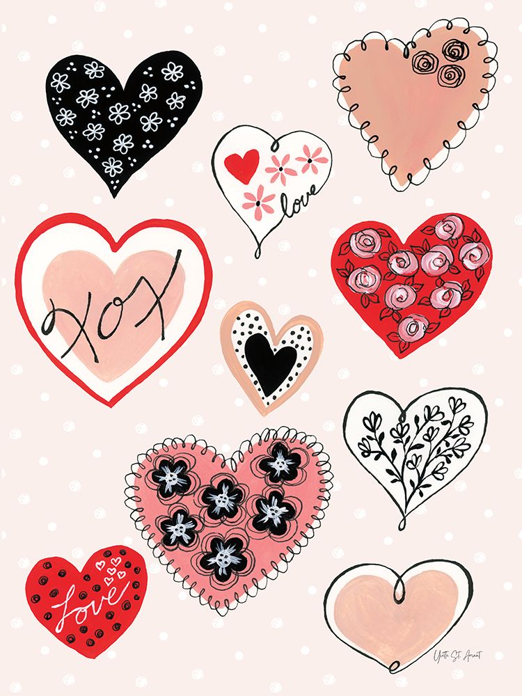 XOX Hearts art print by Yvette St. Amant for $57.95 CAD
