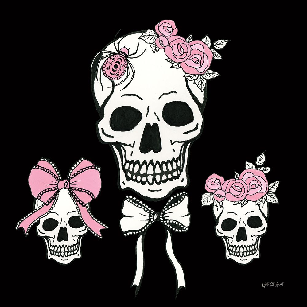 Coquette Skulls art print by Yvette St. Amant for $57.95 CAD
