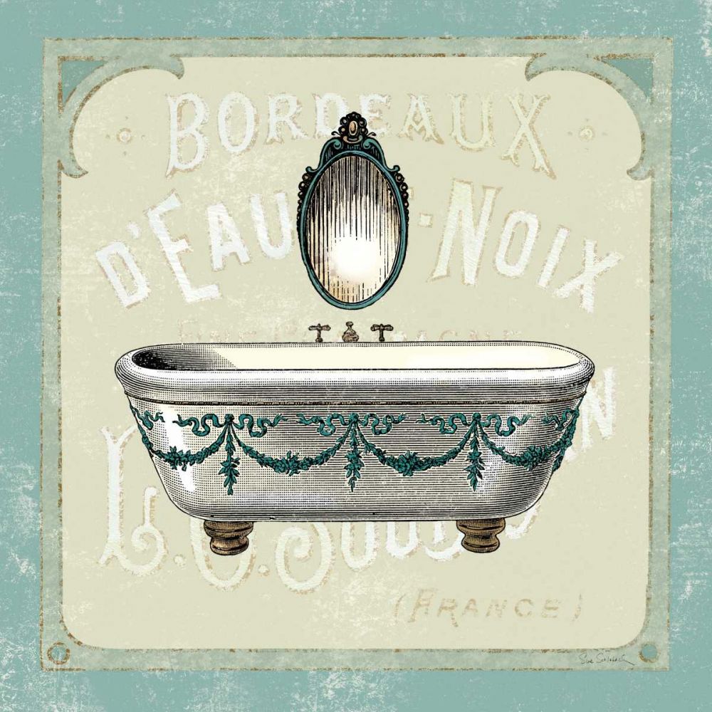 Parisian Bath I art print by Sue Schlabach for $57.95 CAD