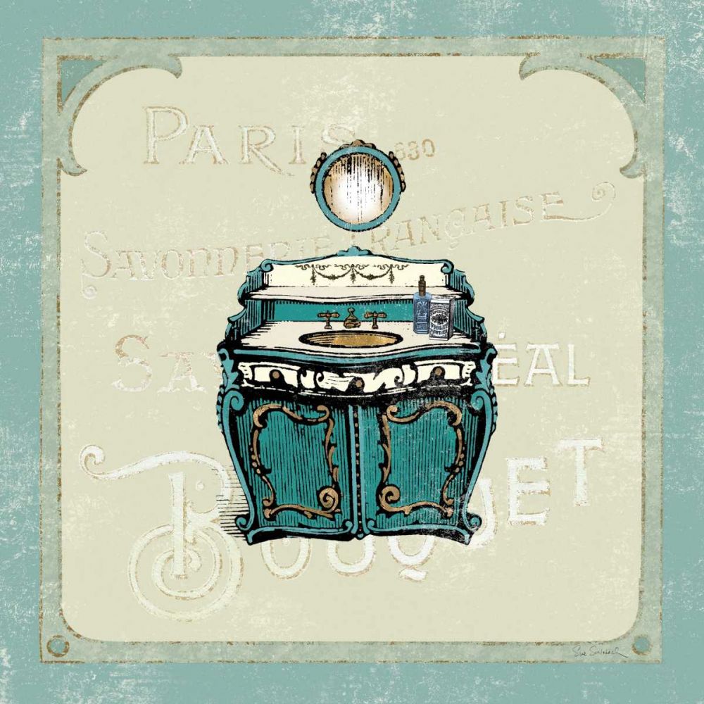 Parisian Bath II art print by Sue Schlabach for $57.95 CAD