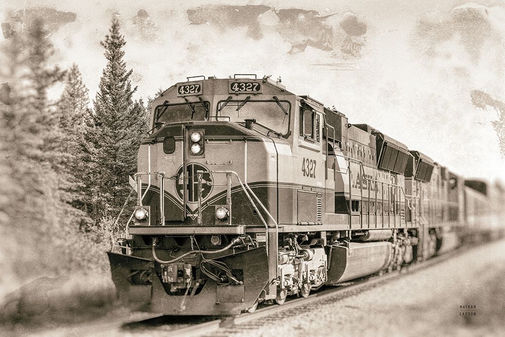 Alaskan Railroad in Denali art print by Nathan Larson for $57.95 CAD