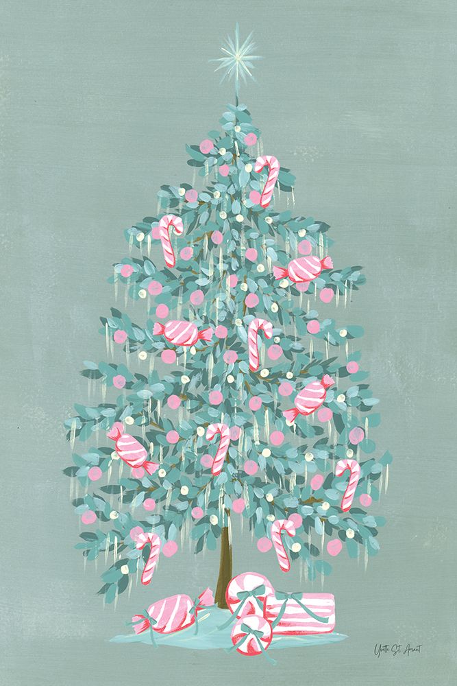 Candy Store Christmas Tree art print by Yvette St. Amant for $57.95 CAD