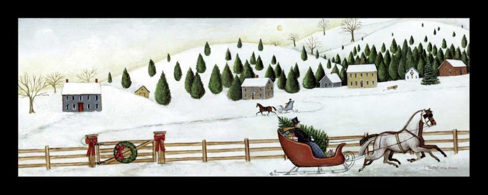 Christmas Valley Sleigh art print by David Carter Brown for $57.95 CAD