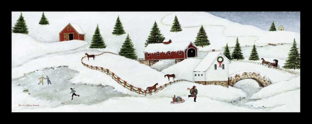 Christmas Valley Bridge art print by David Carter Brown for $57.95 CAD
