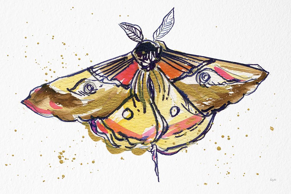 Golden Moth art print by Kristy Rice for $57.95 CAD