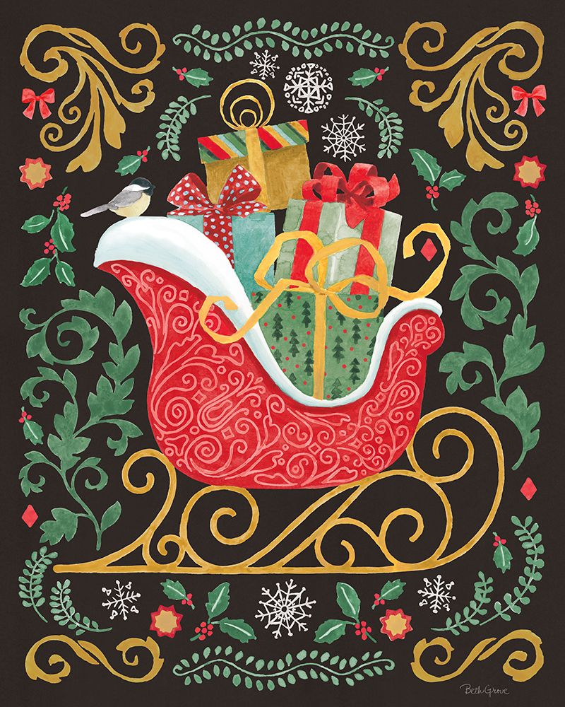 Decorative Holiday III art print by Beth Grove for $57.95 CAD