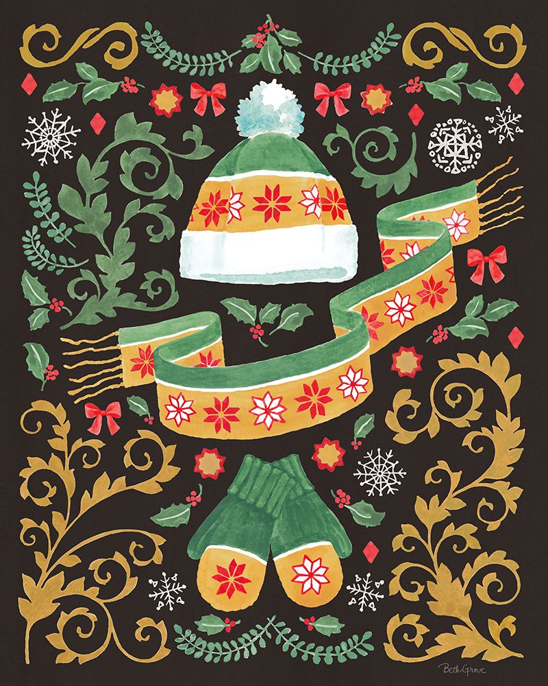 Decorative Holiday IV art print by Beth Grove for $57.95 CAD