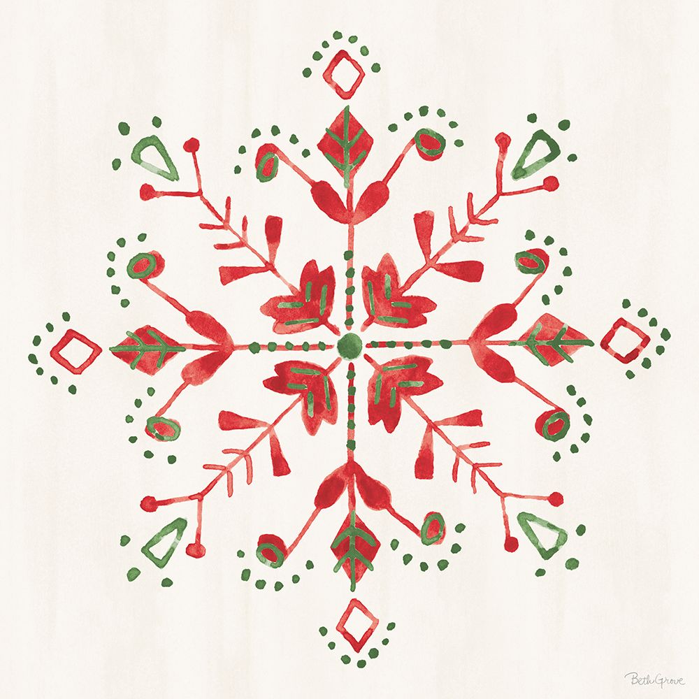 Decorative Holiday X art print by Beth Grove for $57.95 CAD